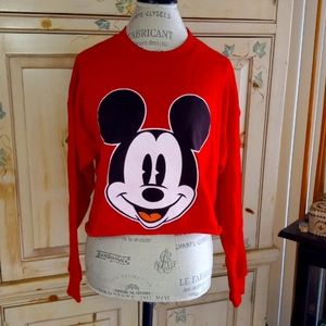 Cropped Mickey Mouse Sweatshirt